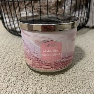 Candle, Bath & Body Works, Aloha Kiwi Passionfruit, used once, good condition.
